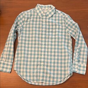 J. Crew Blue and White Checkered Kids Shirt